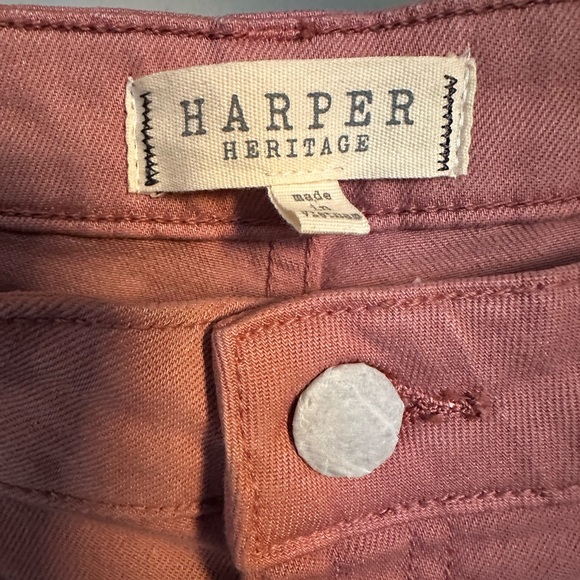 NWT Harper Heritage Mauve Frayed Kick Crop Jeans size 29 - Picture 7 of 7